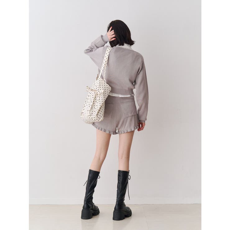 ローズモチーフニットショーパン【セットアップ対応】 | jouetie | 詳細画像7 