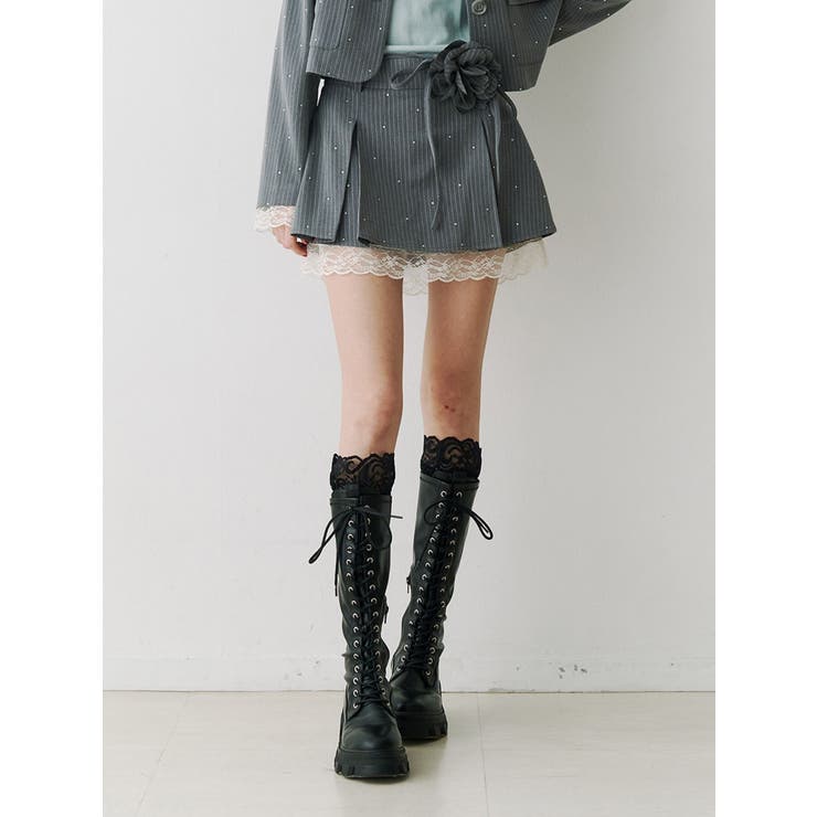 ローズモチーフミニスカパン【セットアップ対応】 | jouetie | 詳細画像1 