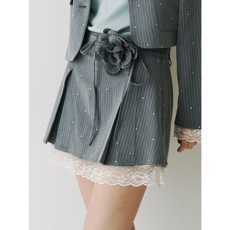 ローズモチーフミニスカパン【セットアップ対応】 | jouetie | 詳細画像3 