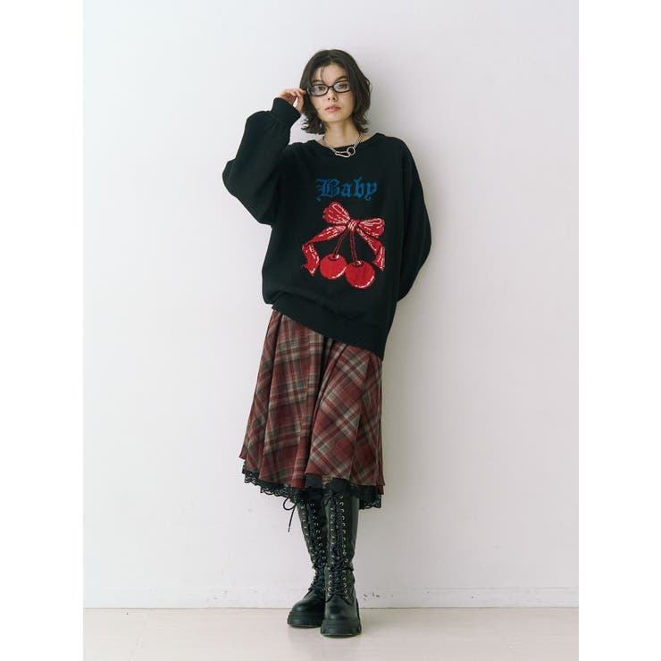 パターンベルトフレアスカート【セットアップ対応】 | jouetie | 詳細画像12 