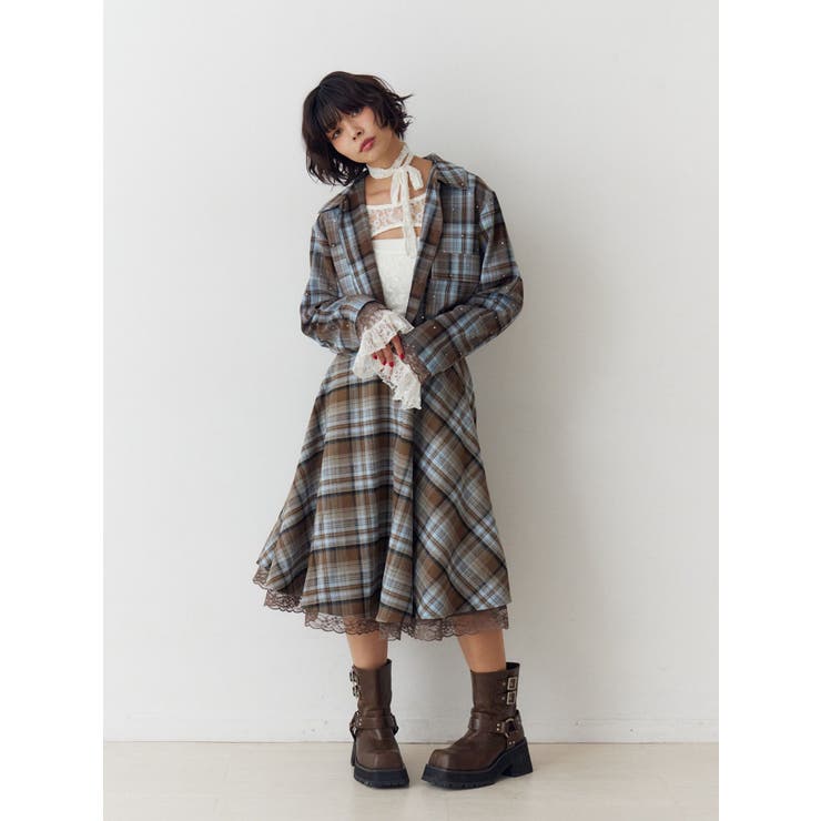 パターンベルトフレアスカート【セットアップ対応】 | jouetie | 詳細画像20 