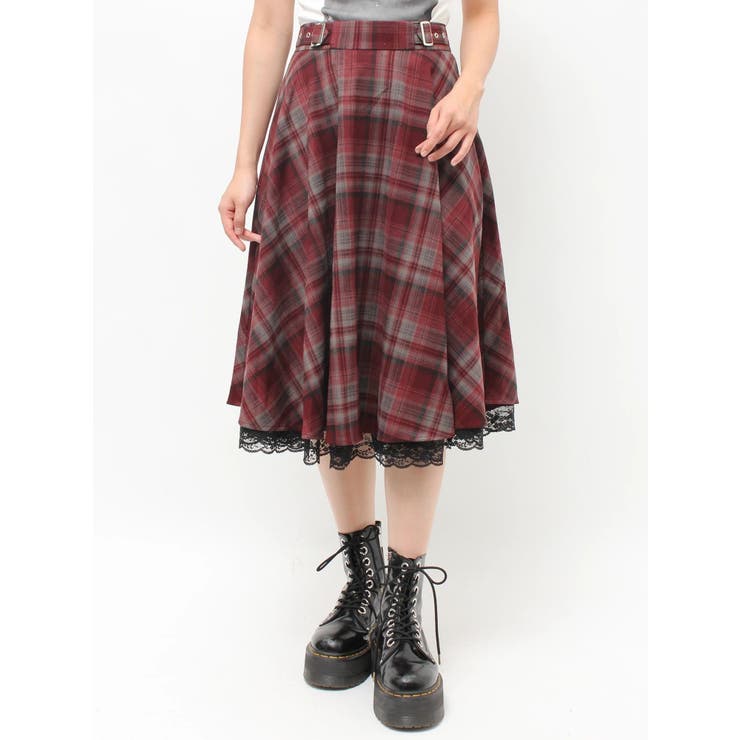 パターンベルトフレアスカート【セットアップ対応】 | jouetie | 詳細画像34 