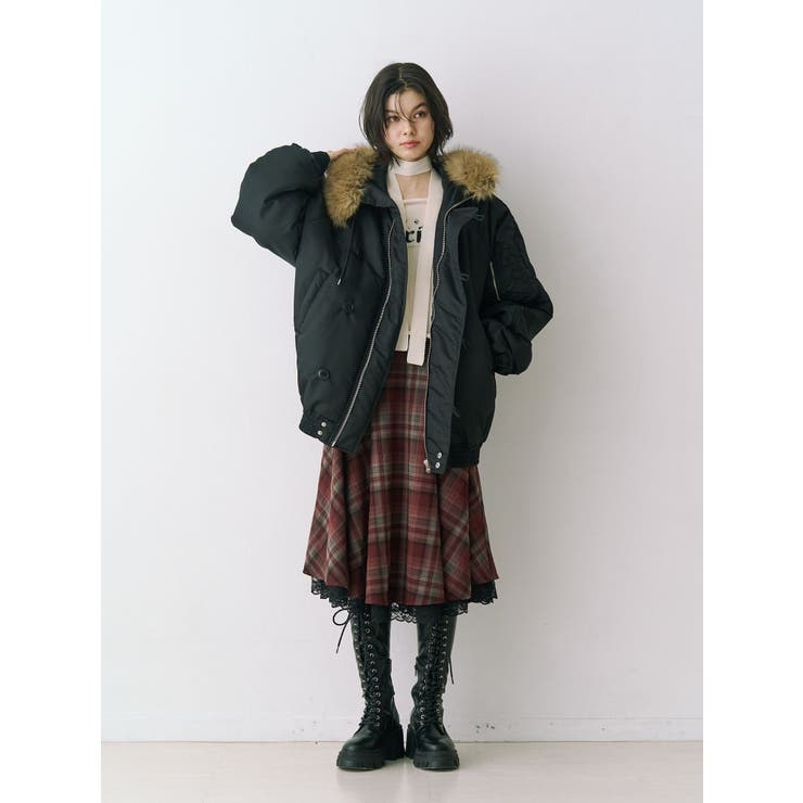 パターンベルトフレアスカート【セットアップ対応】 | jouetie | 詳細画像5 