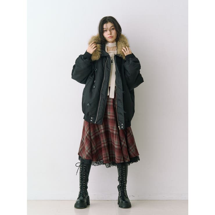 パターンベルトフレアスカート【セットアップ対応】 | jouetie | 詳細画像6 