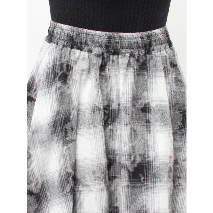 チュールリバーシブルチェックフレアスカート | jouetie | 詳細画像12 