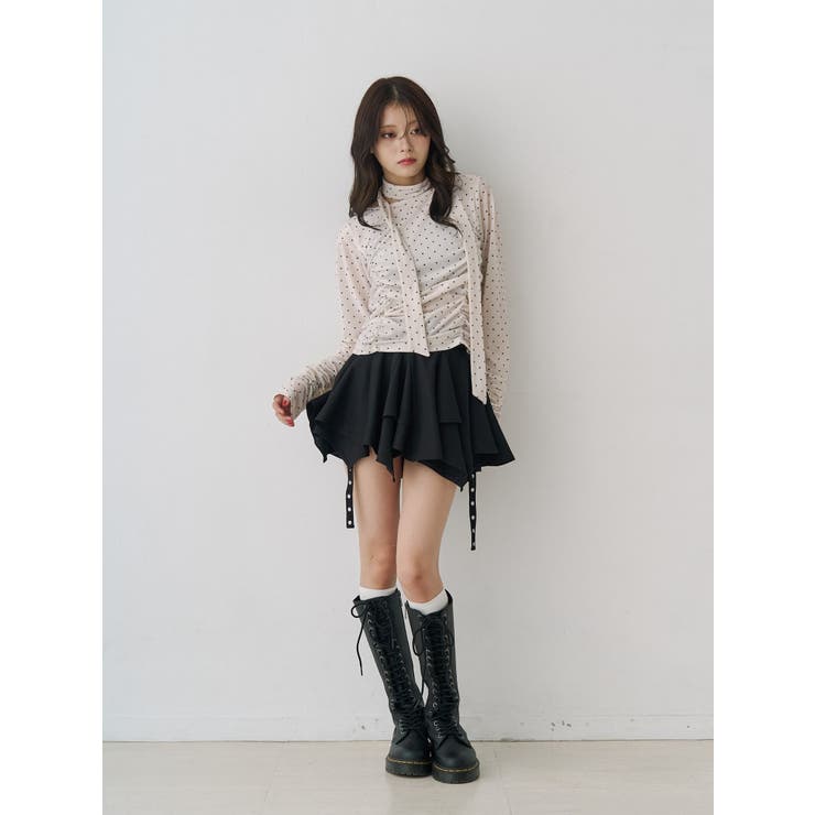 アシメヘムベルテッドミニスカート | jouetie | 詳細画像14 