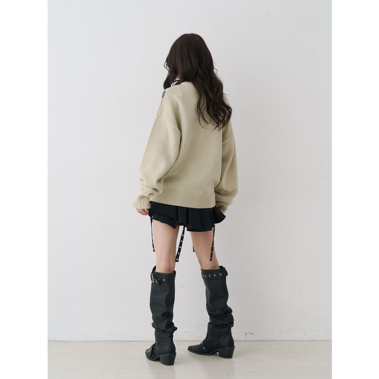 アシメヘムベルテッドミニスカート | jouetie | 詳細画像20 