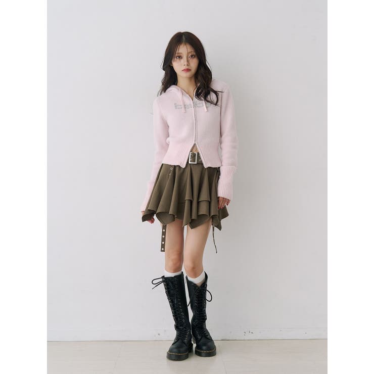 アシメヘムベルテッドミニスカート | jouetie | 詳細画像3 