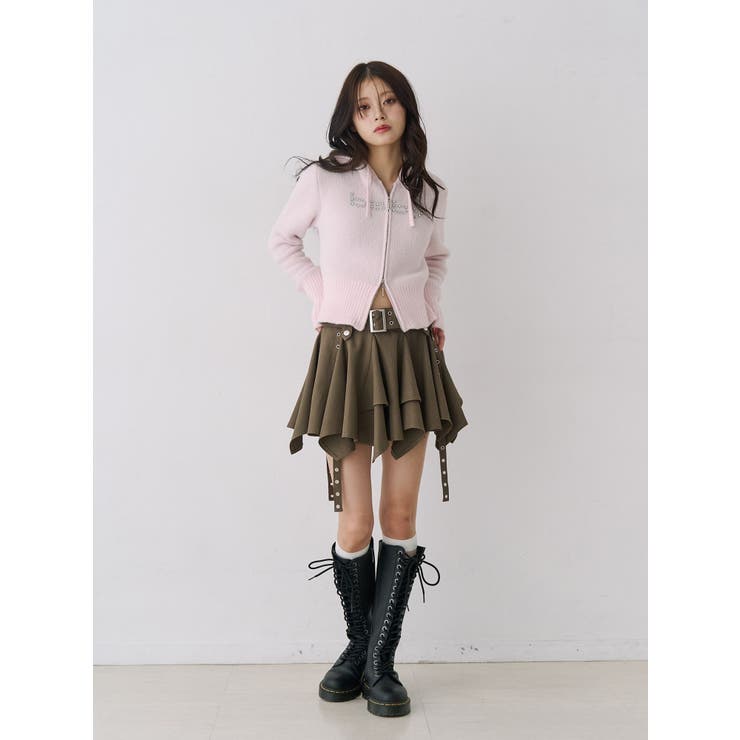 アシメヘムベルテッドミニスカート | jouetie | 詳細画像5 