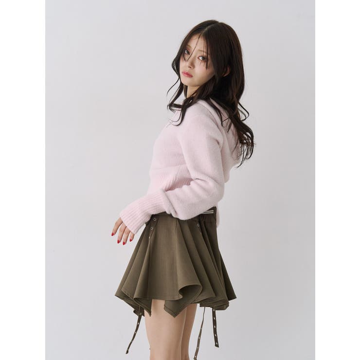 アシメヘムベルテッドミニスカート | jouetie | 詳細画像7 