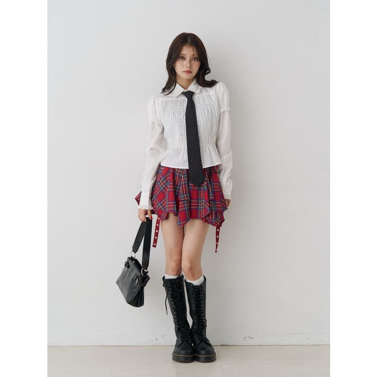 アシメヘムベルテッドミニスカート | jouetie | 詳細画像9 