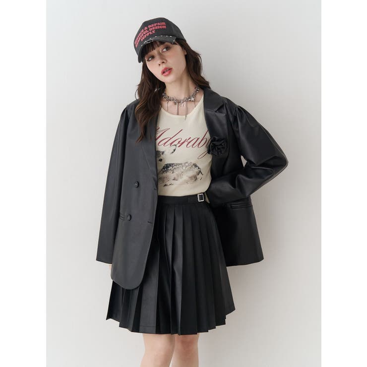 ニーレングスプリーツスカート【セットアップ対応】 | jouetie | 詳細画像15 