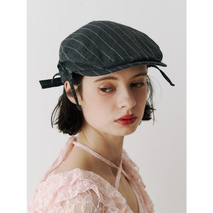 グレー | サイドリボンストライプハンチング | jouetie