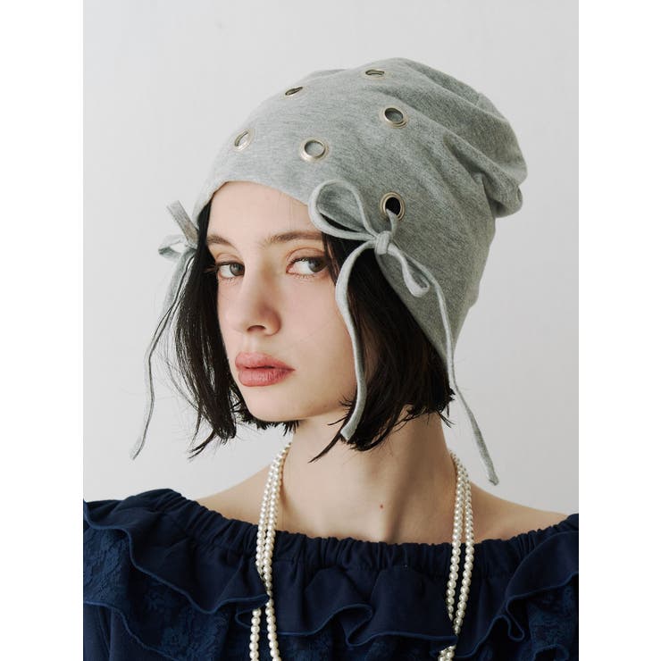 グレー | ハトメリボンビーニー | jouetie