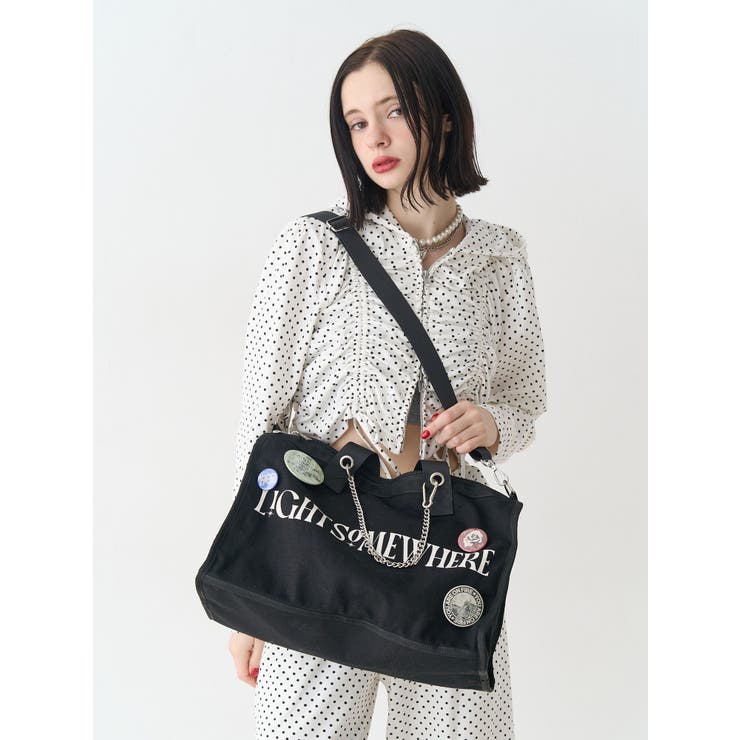 BIGキャンバスボストンバッグ | jouetie | 詳細画像2 