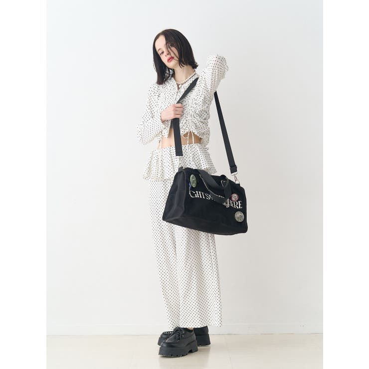 BIGキャンバスボストンバッグ | jouetie | 詳細画像4 