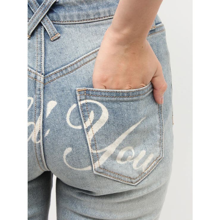 レースドッキングスタッズフレアデニム | jouetie | 詳細画像18 