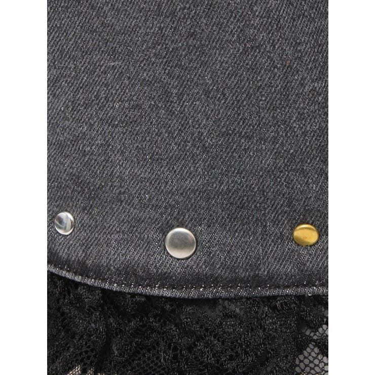 レースドッキングスタッズフレアデニム | jouetie | 詳細画像23 