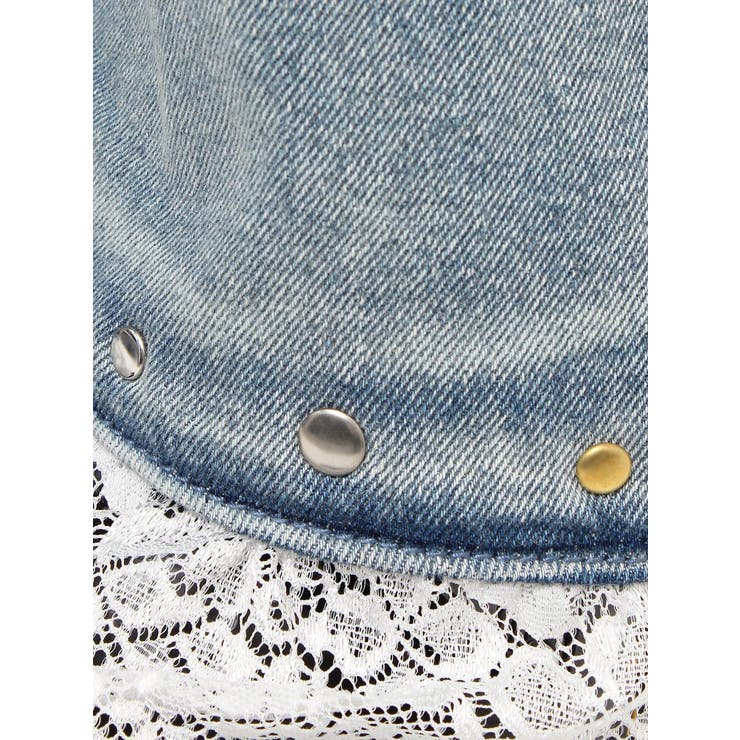 レースドッキングスタッズフレアデニム | jouetie | 詳細画像24 