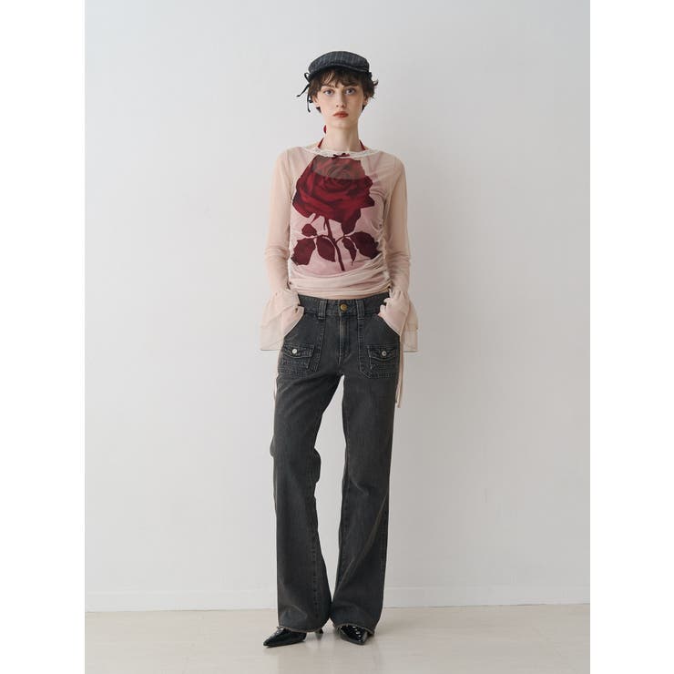 【SOMETHING×PosTokyo】BUSH FLARE DENIM | jouetie | 詳細画像7 