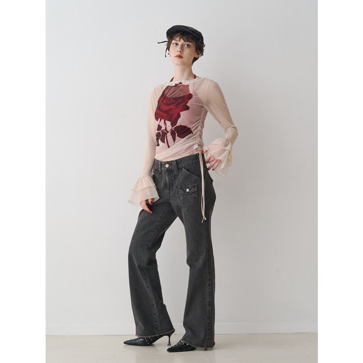 【SOMETHING×PosTokyo】BUSH FLARE DENIM | jouetie | 詳細画像8 