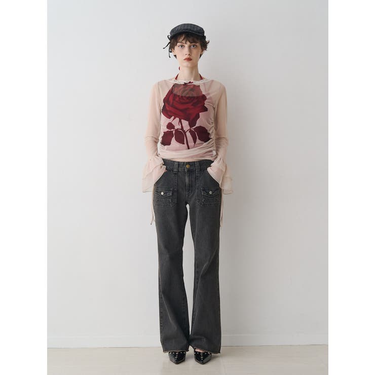 【SOMETHING×PosTokyo】BUSH FLARE DENIM | jouetie | 詳細画像9 