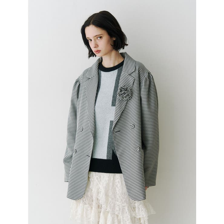 UnionJackジャガードルーズニット | jouetie | 詳細画像10 