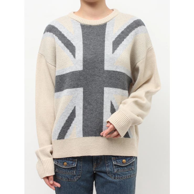UnionJackジャガードルーズニット | jouetie | 詳細画像34 