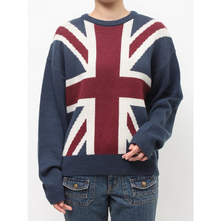 UnionJackジャガードルーズニット | jouetie | 詳細画像36 