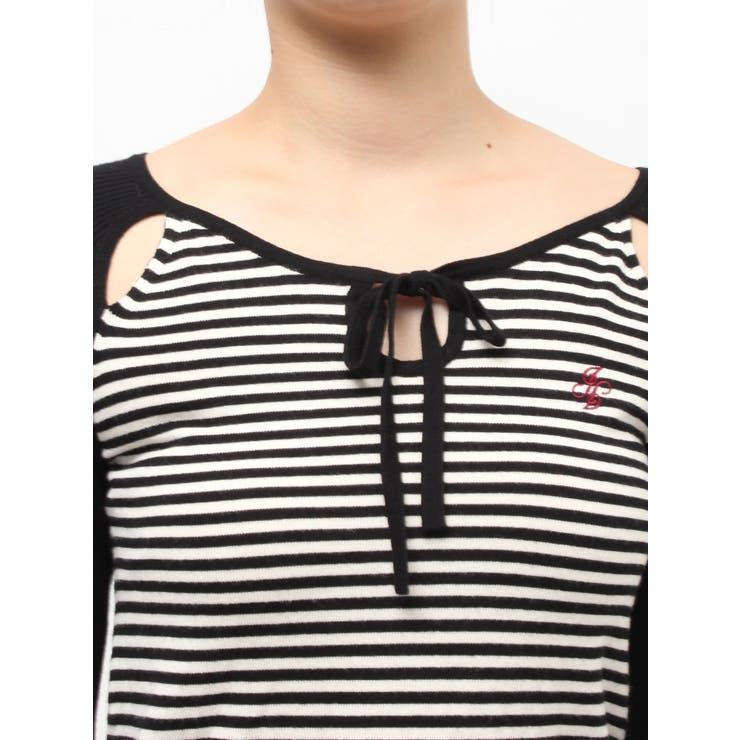 オープンショルダーレイヤードニット | jouetie | 詳細画像28 