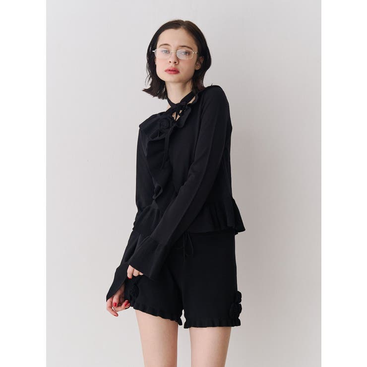 ラッフルフリルコサージュニット | jouetie | 詳細画像9 