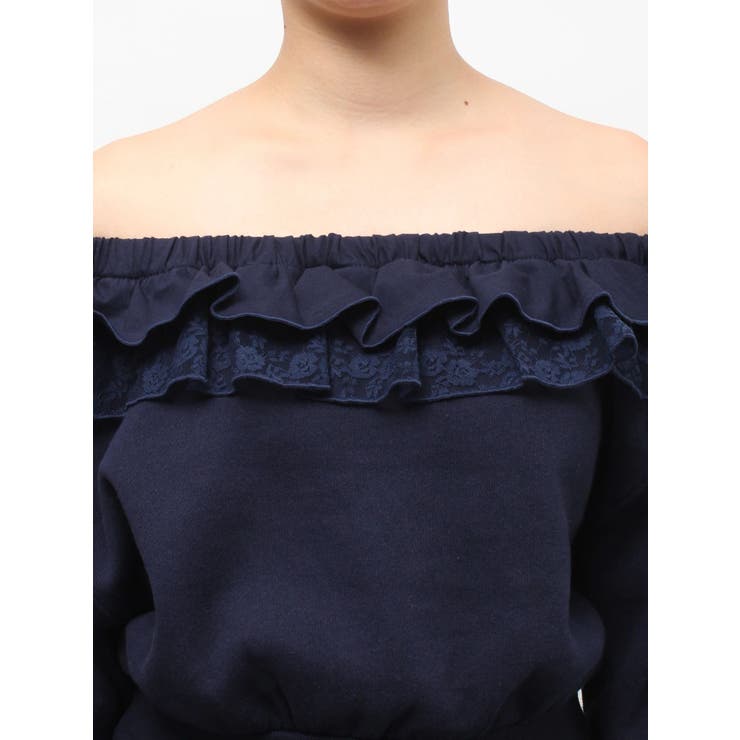 レースドッキングオフショルプルオーバー【セットアップ対応】 | jouetie | 詳細画像27 