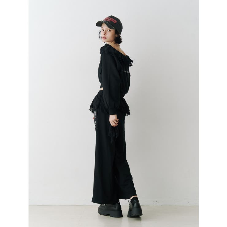 レースドッキングオフショルプルオーバー【セットアップ対応】 | jouetie | 詳細画像7 