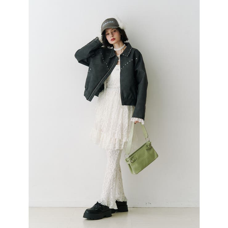 カットアウトレーストップス | jouetie | 詳細画像12 