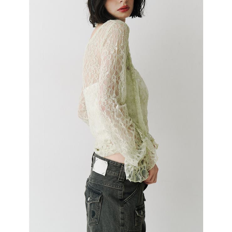 カットアウトレーストップス | jouetie | 詳細画像3 