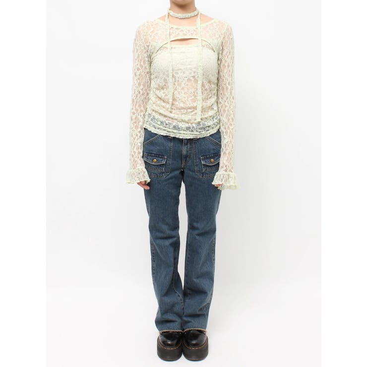 カットアウトレーストップス | jouetie | 詳細画像30 