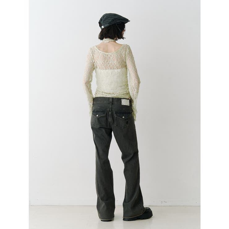 カットアウトレーストップス | jouetie | 詳細画像7 