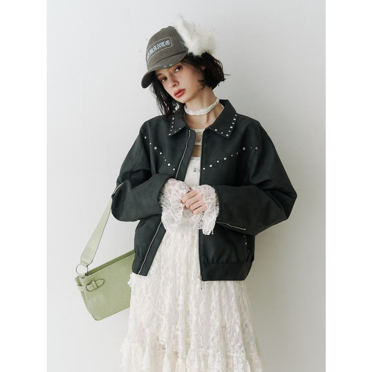 カットアウトレーストップス | jouetie | 詳細画像9 