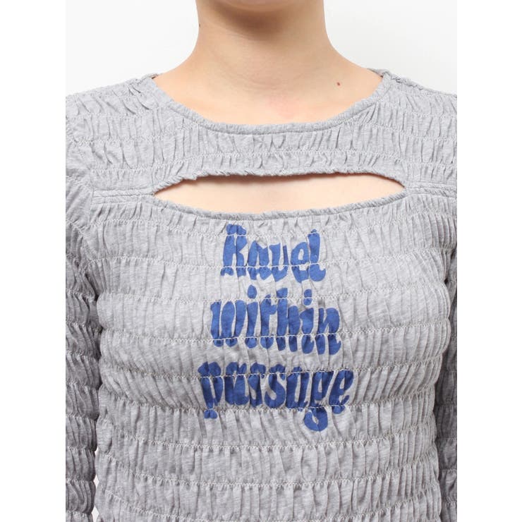 カットアウトシャーリングトップス | jouetie | 詳細画像6 