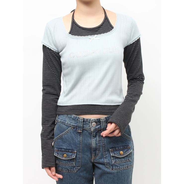 レイヤードライクホルターネックトップス | jouetie | 詳細画像25 