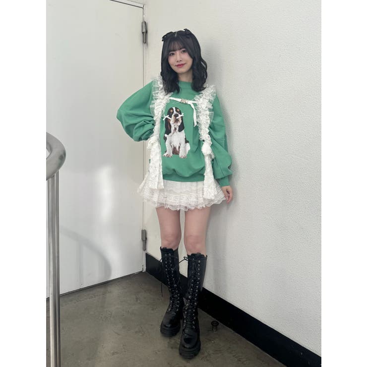 DOGプリントプルオーバー | jouetie | 詳細画像10 