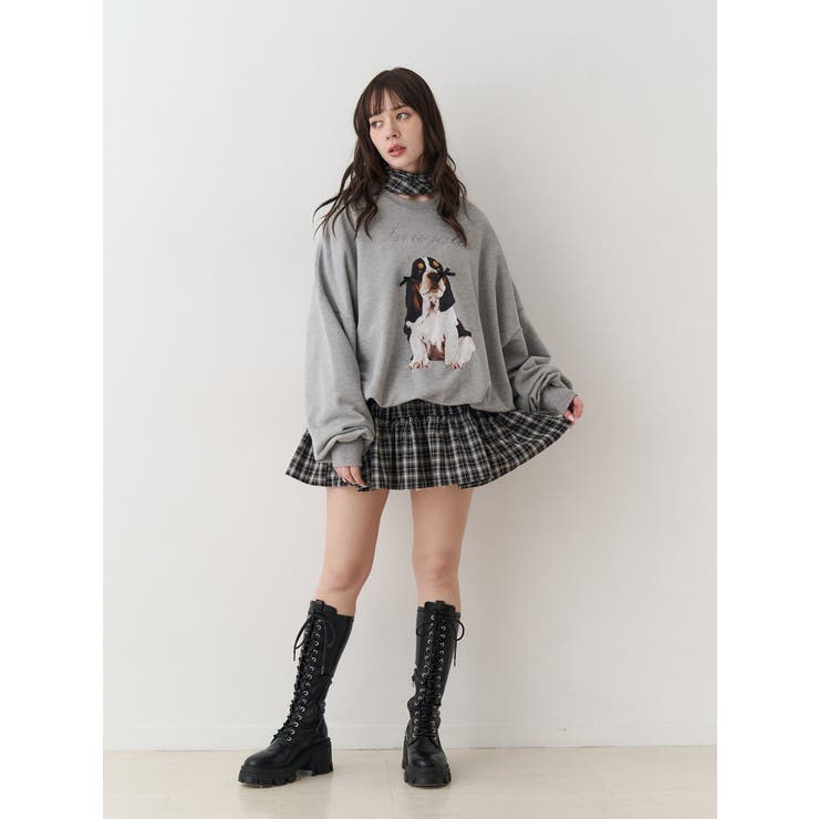 DOGプリントプルオーバー | jouetie | 詳細画像6 