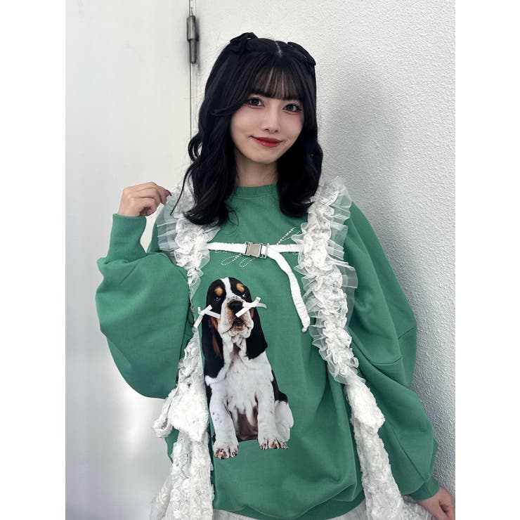 DOGプリントプルオーバー | jouetie | 詳細画像8 