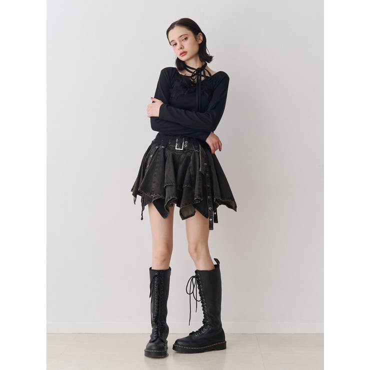 レースドッキングカットトップス | jouetie | 詳細画像18 