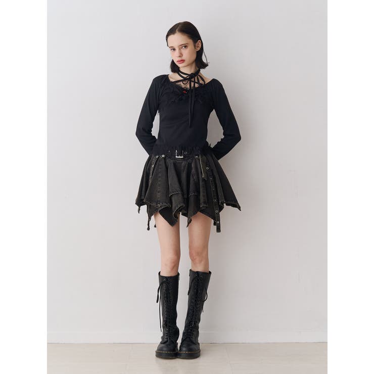 レースドッキングカットトップス | jouetie | 詳細画像19 