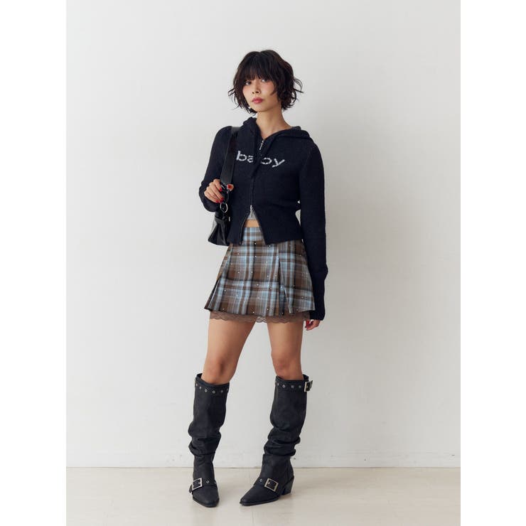 ビジューロゴジップコンパクトフーディ | jouetie | 詳細画像11 