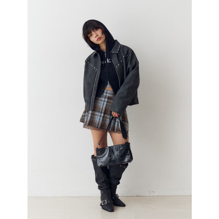 ビジューロゴジップコンパクトフーディ | jouetie | 詳細画像13 