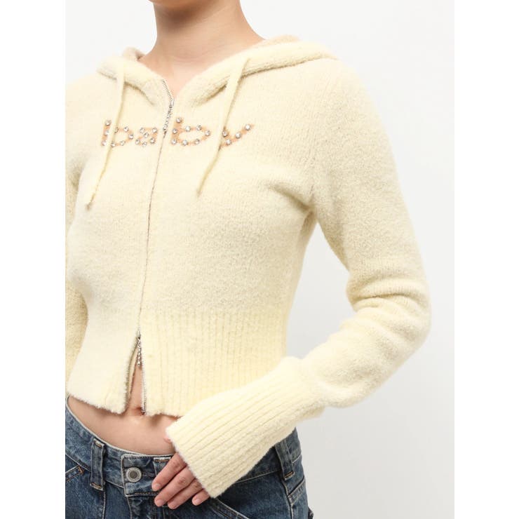 ビジューロゴジップコンパクトフーディ | jouetie | 詳細画像23 