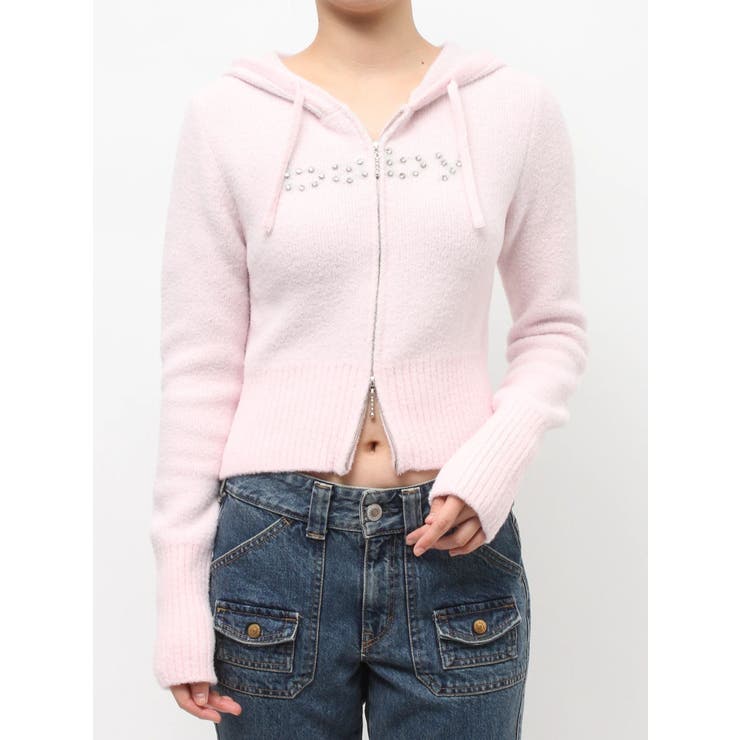 ビジューロゴジップコンパクトフーディ | jouetie | 詳細画像31 