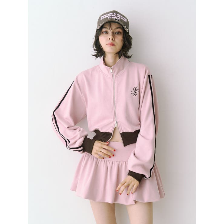 バイカラートラックジャケット【セットアップ対応】 | jouetie | 詳細画像14 